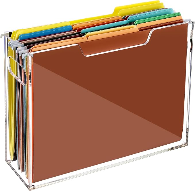 DINGHUO Acrylic Hanging File Organizer Box, File Holder by DINGHUO