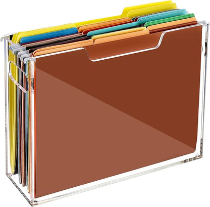 DINGHUO Acrylic Hanging File Organizer Box, File Holder by DINGHUO