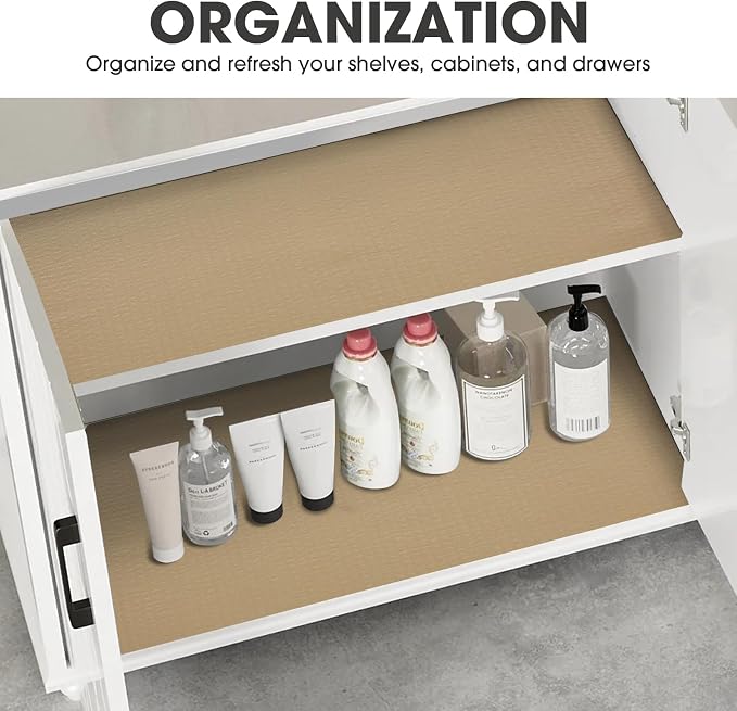 Drawer and Shelf Liner, Non-Slip Kitchen Cabinet Liners Non-Adhesive Thick - Image 7