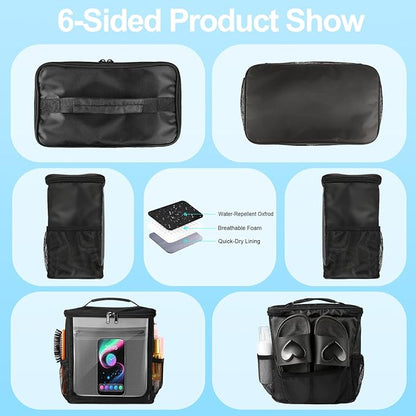 Hanging Shower Caddy Portable, Travel Toiletry Bag - Image 5