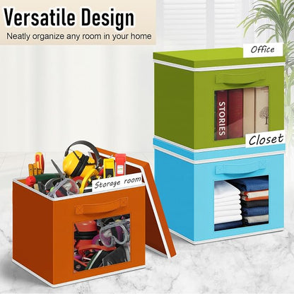 Threehoney 10 Pcs Fabric Storage Cubes - Image 4