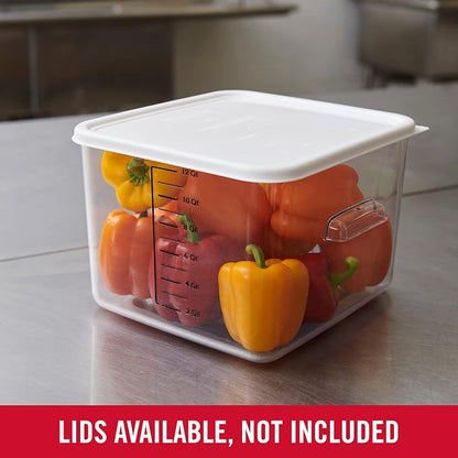 Rubbermaid Commercial Products Space Saving Square Food Storage Container 12 - Image 7