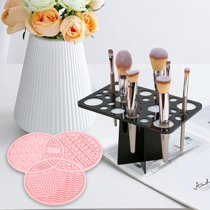Makeup Brush Cleaning Mat & Drying Rack - Image 7