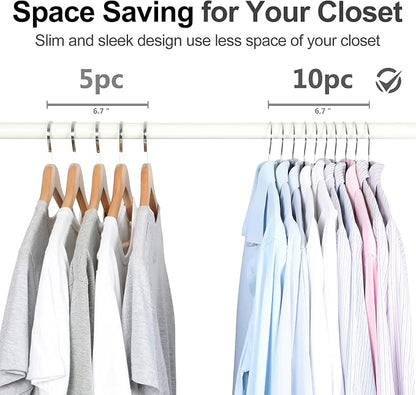 TOPIA HANGER Metal Hangers 30 Pack, Non Slip Clothes Hangers Space Saving - Image 6