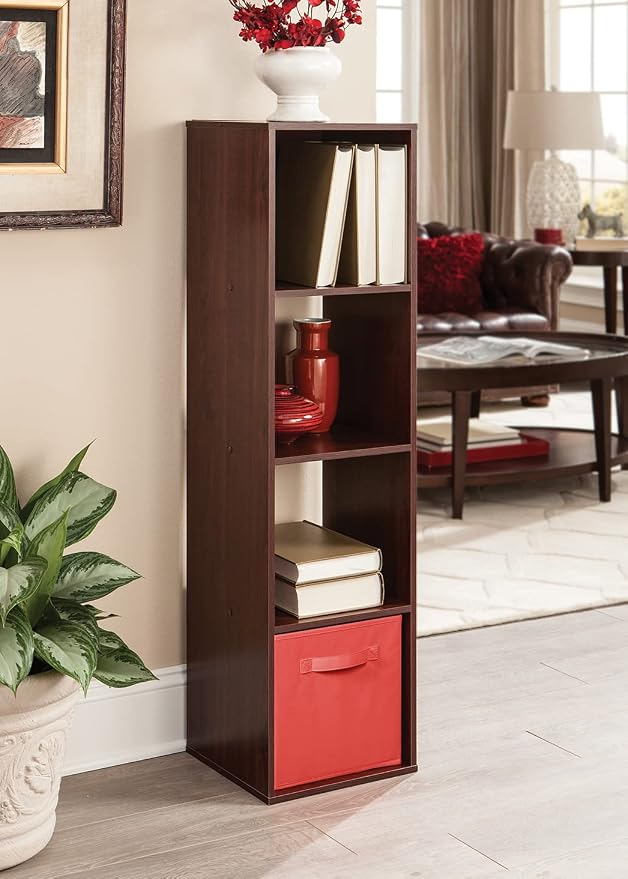 ClosetMaid Cubeicals 4 Cube Storage Shelf Organizer Bookshelf, Vertical or - Image 6