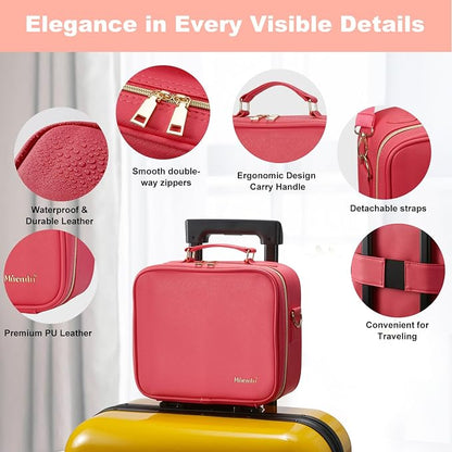 Mocado Travel Makeup Bag with LED Lighted Mirror, Travel Makeup Organizer - Image 2