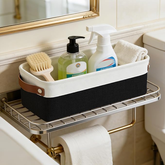 Bagnizer Small Fabric Storage Baskets, Decorative Basket - Image 9