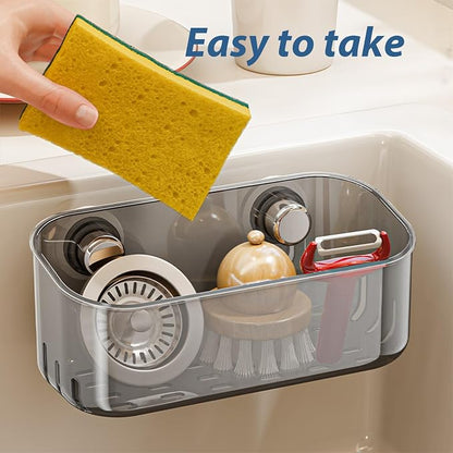 Sponge Holder with Strong Suction Cup, Dish Sponge Caddy Inside Sink Removable - Image 3