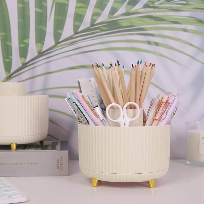 SKYDUE 2 Pack Pen Holder, 360 Degree Rotating Pencil Holder - Image 5
