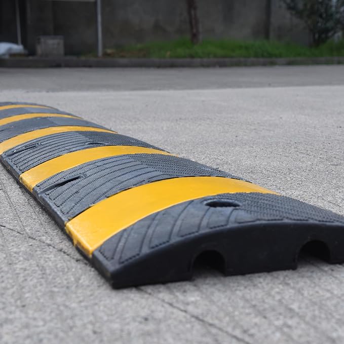 Orangestar Speed Bumps 2-Pack, 6FT Heavy Duty Rubber Driveway Bump - Image 6