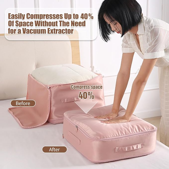 Ultra Space Saving Self Compression Organizer, Upgraded Space Saving Self - Image 4