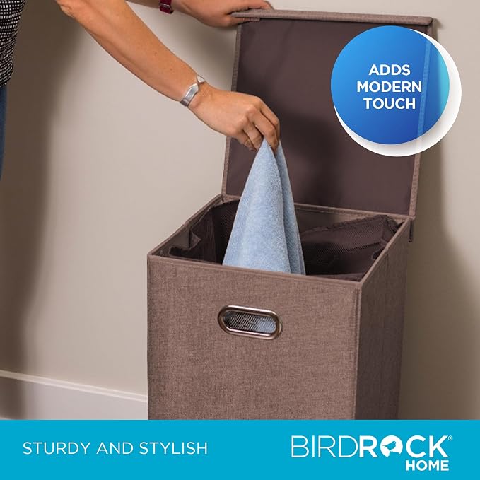 BIRDROCK HOME Single Laundry Hamper - Image 4