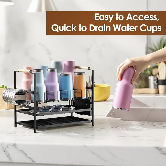 Housolution Water Bottle Organizer Drying Rack - Image 4