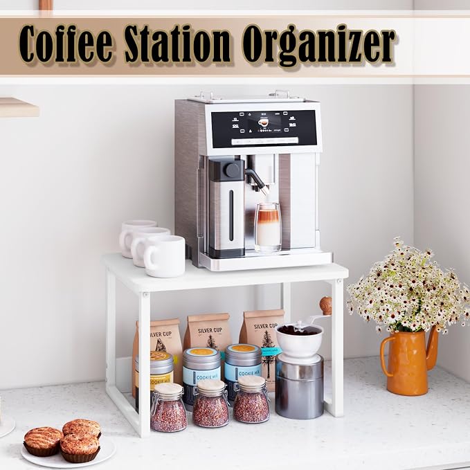 MARTY Countertop Organizer, 17.1"x12.4", Cabinet Organizer Microwave Stand | - Image 4