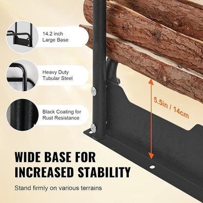 VEVOR 12.7FT Outdoor Firewood Rack - Image 5