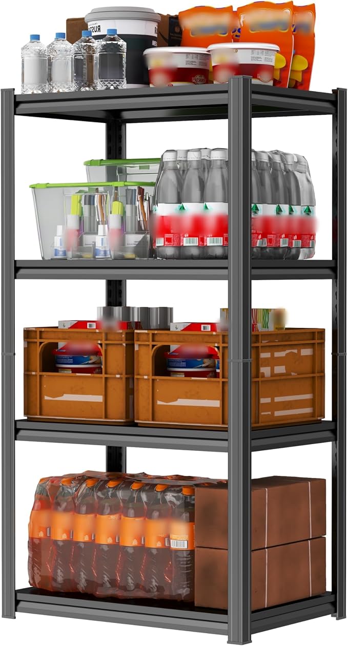PRESTELION Garage Shelving 4-Tier Metal Storage Shelving Unit, 2000 LBS Total by PRESTELION