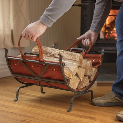 UniFlame Olde World Iron Firewood Log Holder - Image 8