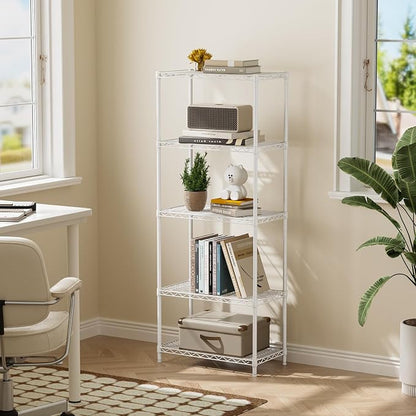 Golpart 5Tier Adjustable Storage Shelves Metal Wire Shelving Standing Shelf | - Image 8