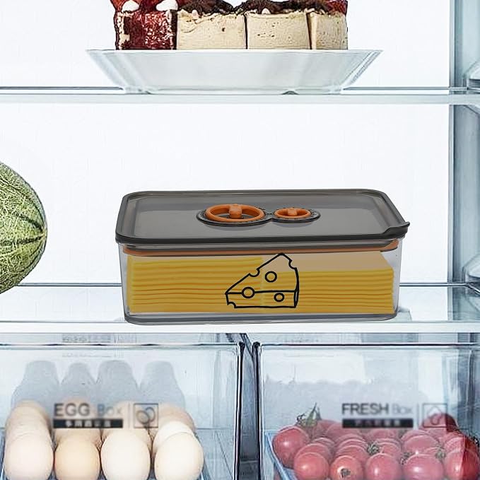 Cheese Container for Refrigerator, Cream Cheeses Storage Box, Cheese Keeper - Image 4