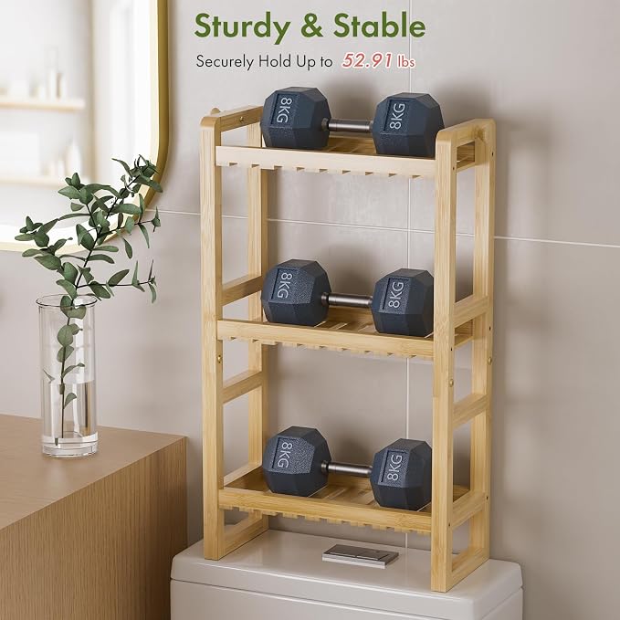 AmazerBath Bamboo Over The Toilet Storage Shelf - Image 5