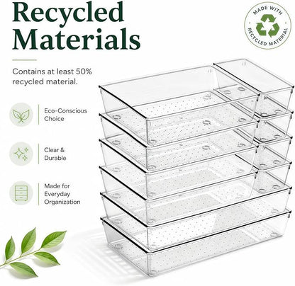 10 Pack Large Drawer Organizer Bins - Image 3