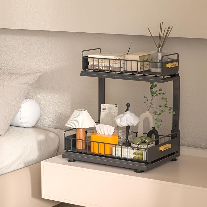 Under Sink Organizer Kitchen, 2 Tier Under Sink Organizers and Storage - Image 5