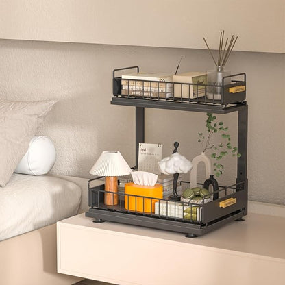 Under Sink Organizer Kitchen, 2 Tier Under Sink Organizers and Storage - Image 5