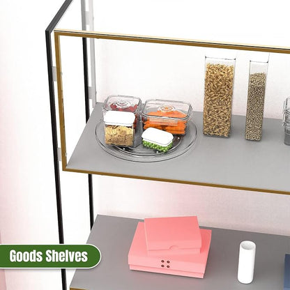 URALFA Lazy Susan Organizer for Cabinet 2 Pack, 10.6" Clear Lazy Susan - Image 4