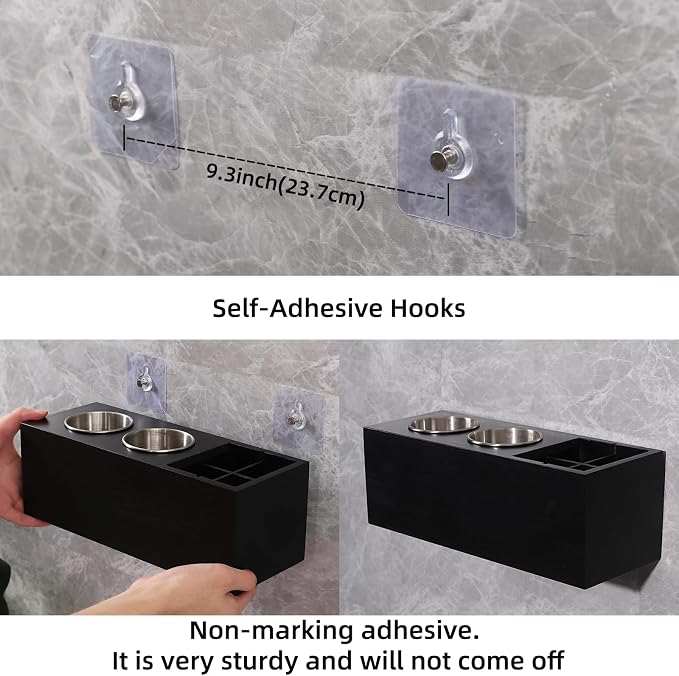 Hair Dryer Countertop Holder, Hair Tool Organizer Wall Mount, Blow Dryer Holder - Image 5