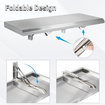 Folding Concession Shelf 24" x 12" - Image 4