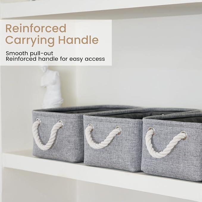 11.8x7.9x5.2 Inch Fabric Small Storage Bins - Image 3