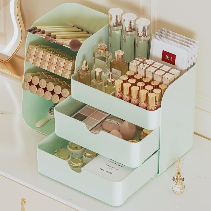 Makeup Organizer with Drawers, Large Capacity Countertop Organizer - Image 3