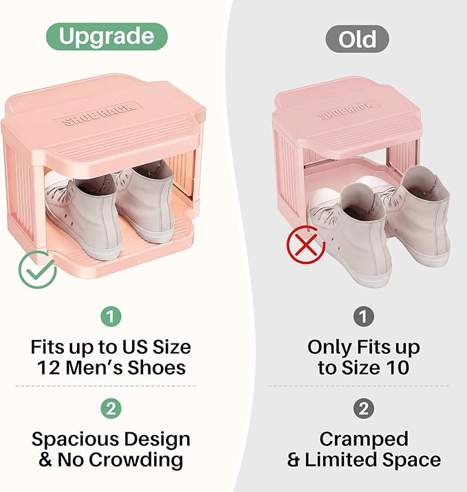 Kitstorack 5-Tier Vertical Plastic Shoe Rack, Freestanding Stackable Shoe - Image 5