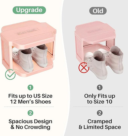 Kitstorack 5-Tier Vertical Plastic Shoe Rack, Freestanding Stackable Shoe - Image 5