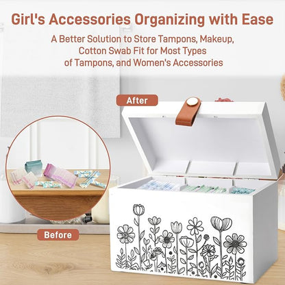 100% Solid Wood Tampon Holder Box - Image 6