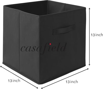 Casafield Set of 6 Collapsible Fabric Cube Storage Bins, Cubby Organizers & More - Image 7