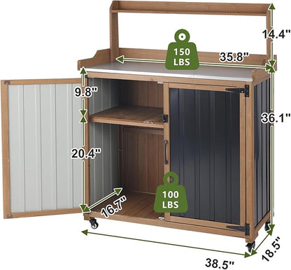 Ketive Outdoor Potting Bench - Image 8