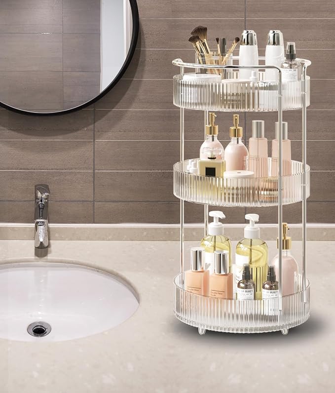 360° Rotating Makeup Organizer for Vanity, Skincare Perfume Organizers and - Image 5