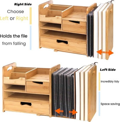 ZOOFOX Bamboo Desk Organizer - Image 4