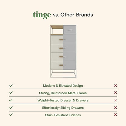 tinge Zana Premium Fabric Dresser - Image 9
