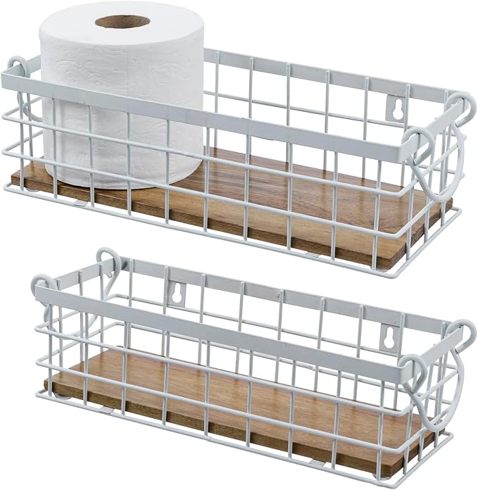 MyGift 13 and 12 Inch Nesting Storage Baskets - Image 4