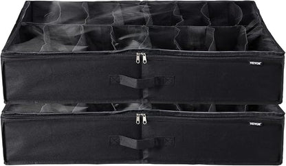 VEVOR Under Bed Shoe Storage Organizer, Total 32 Compartments, Underbed Shoes - Image 9