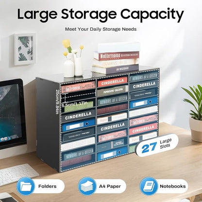 Mail Sorter Organizer, 27 Compartments Mailbox - Image 2