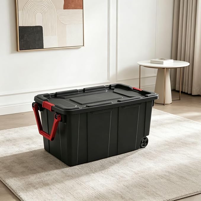 40-gallon wheeled plastic storage boxes - Image 5
