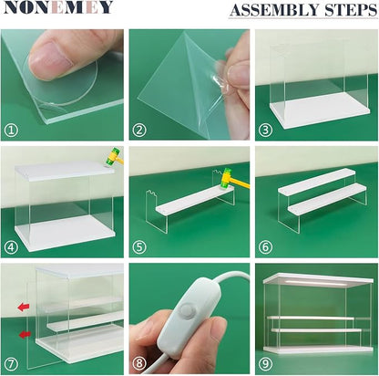 NONEMEY Clear Acrylic Display Case Stand - Image 5