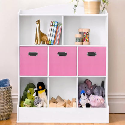 Black Fabric Cubby Storage Bins, Cube Organizer Bin Foldable Storage Boxes - Image 5
