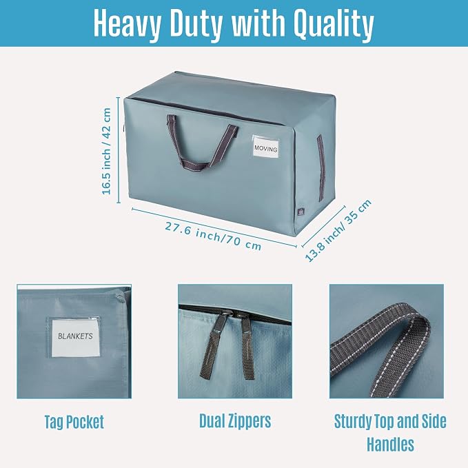 VENO 10 Pack Moving and Storage Bags, Heavy Duty, Alternative to Moving Boxes - Image 4