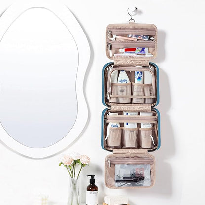 NISHEL Travel Toiletry Bag for women, Portable Hanging Organizer for Full-Sized - Image 2