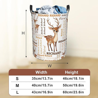 Custom Name Laundry Hamper, Personalized Laundry Baskets - Image 3