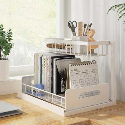 REALINN Under Sink Organizer, Pull Out Cabinet Organizer 2 Tier Slide Out Sink - Image 5